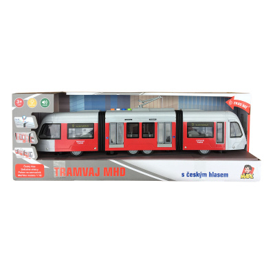 Tramvaj na setrvačník se světlem a hudbou