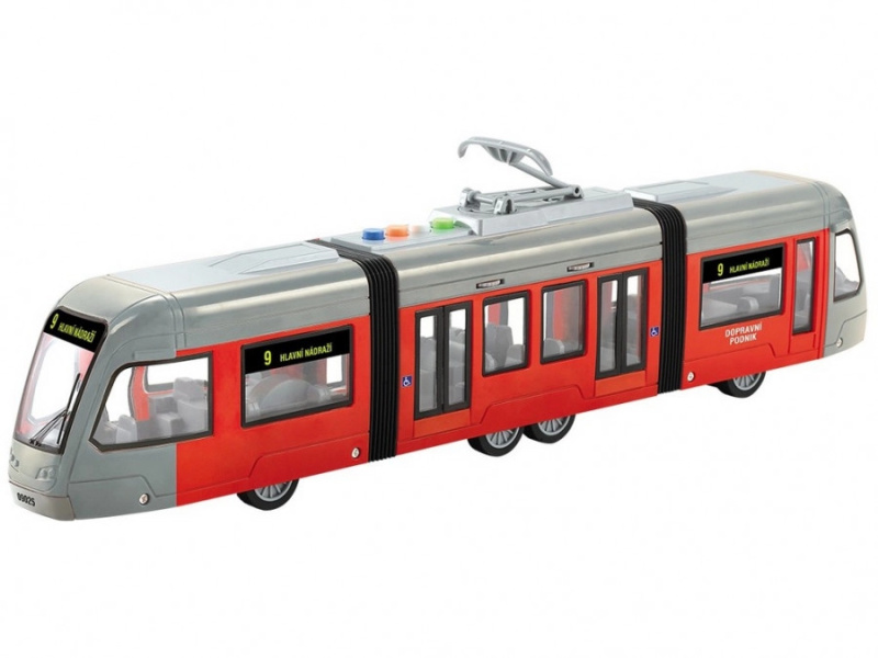 Tramvaj na setrvačník se světlem a hudbou