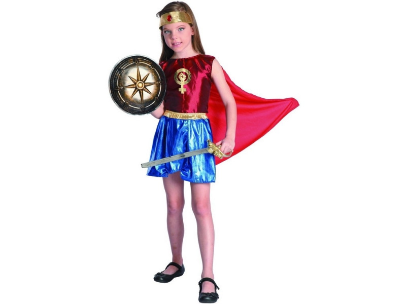 Šaty na karneval hrdinka 120 - 130 cm