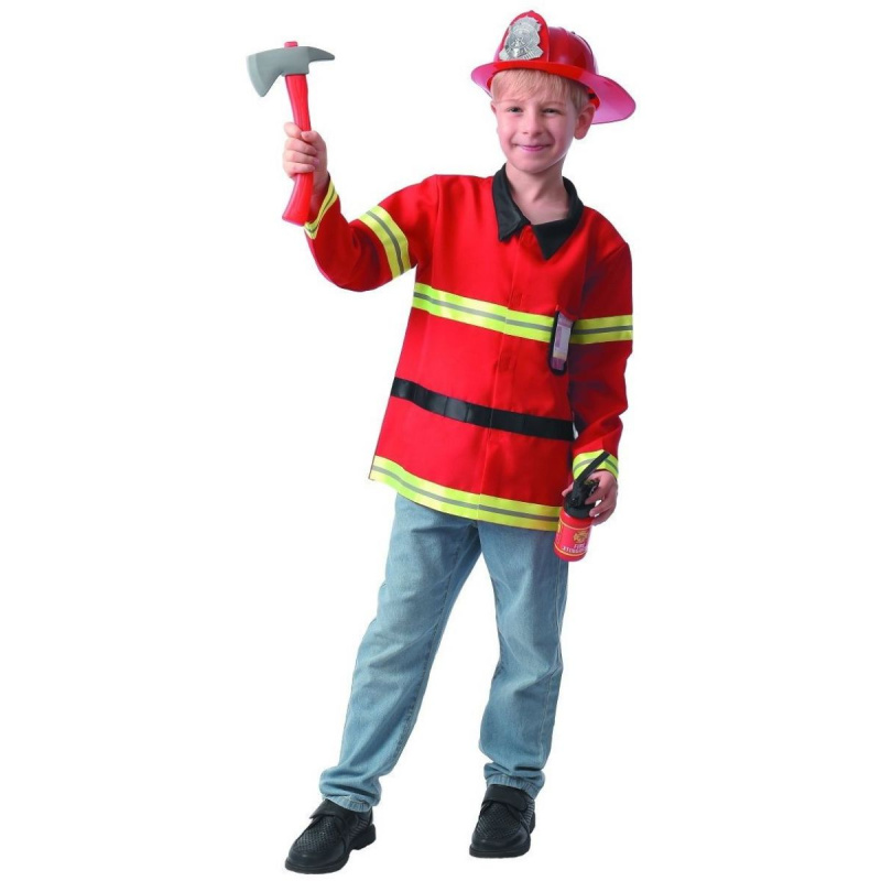 Šaty na karneval hasič 120- 130 cm