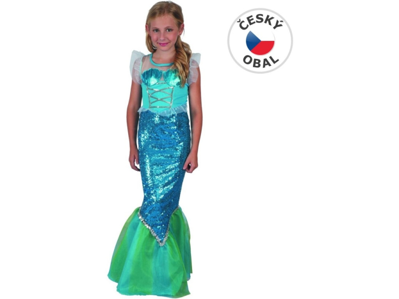 Šaty na karneval Mořská Panna pro děti 110-120 cm