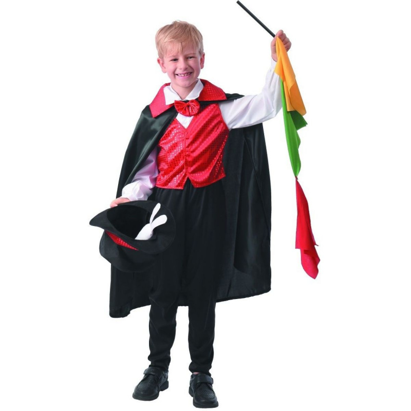 Šaty na karneval kouzelník 110 - 120 cm