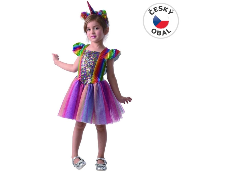 Šaty na karneval jednorožec 80-92 cm