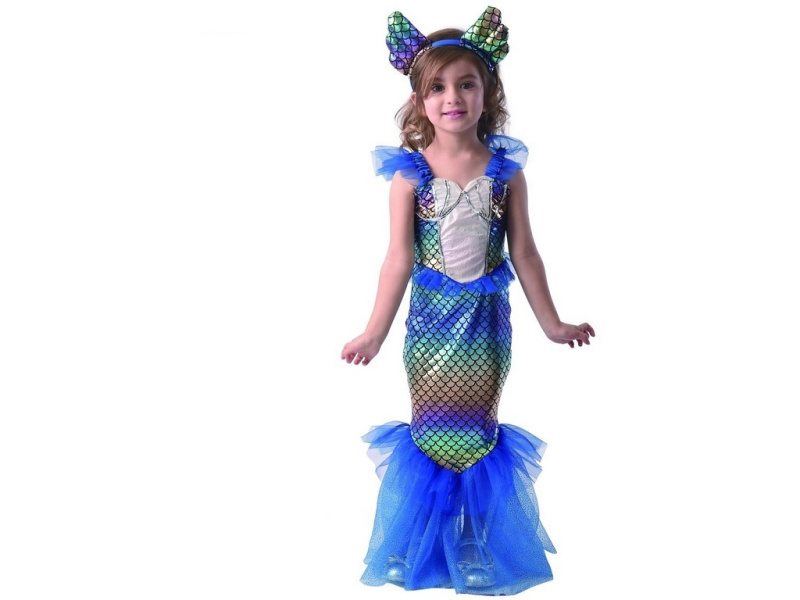 Šaty na karneval Mořská panna pro děti