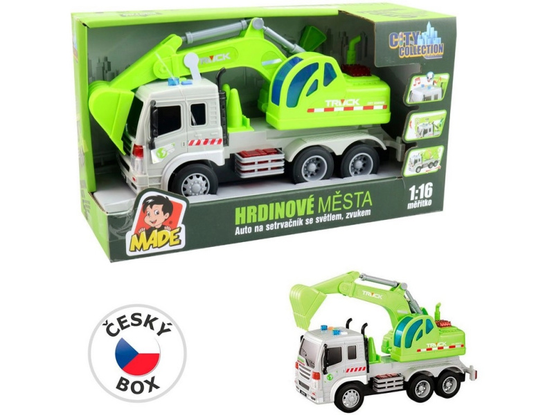 Auto Bagr City Collection se Světlem a Zvukem