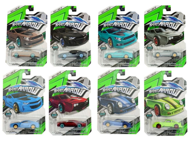 Kovové závodní auto