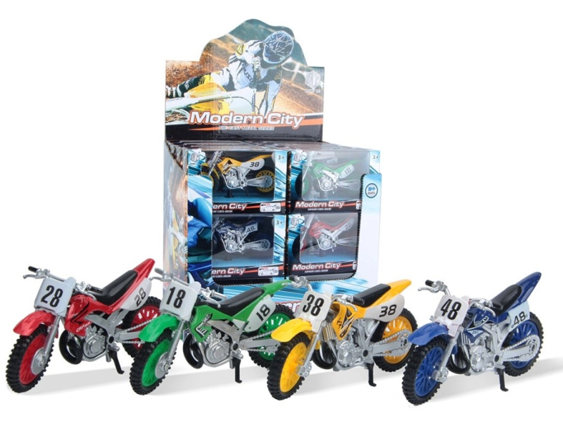 Závodní motorka kovová 11,5 × 4,5 × 7,5 cm