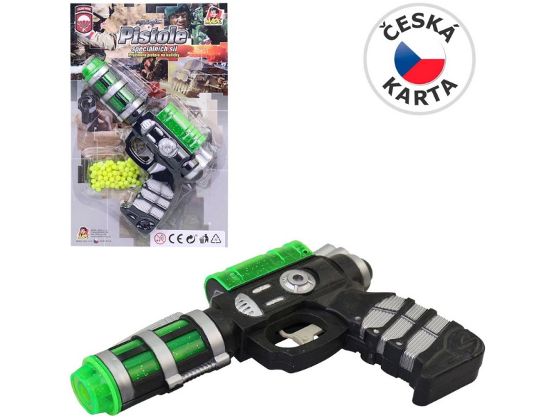 Pistole na kuličky s náhradními kuličkami