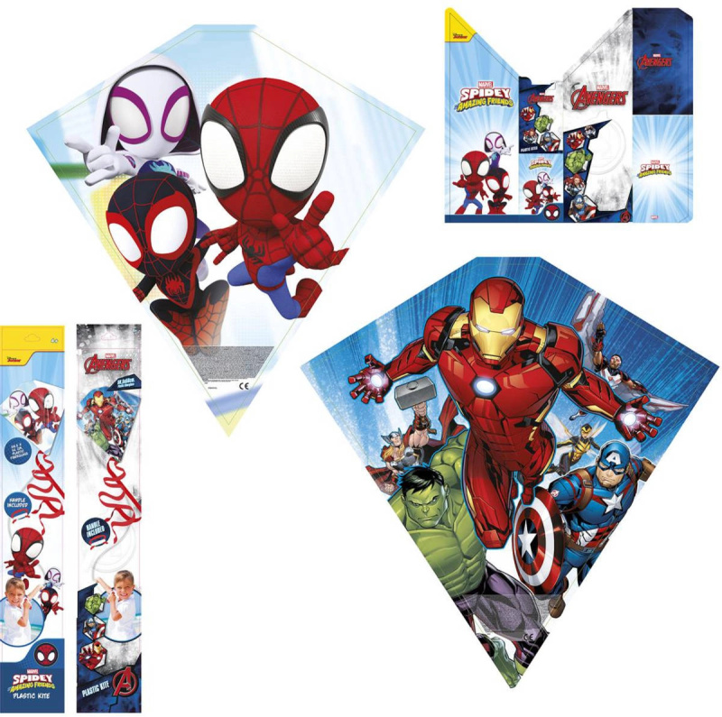 Marvel létající drak Spidey/Avengers 59 × 56 cm - 1 kus
