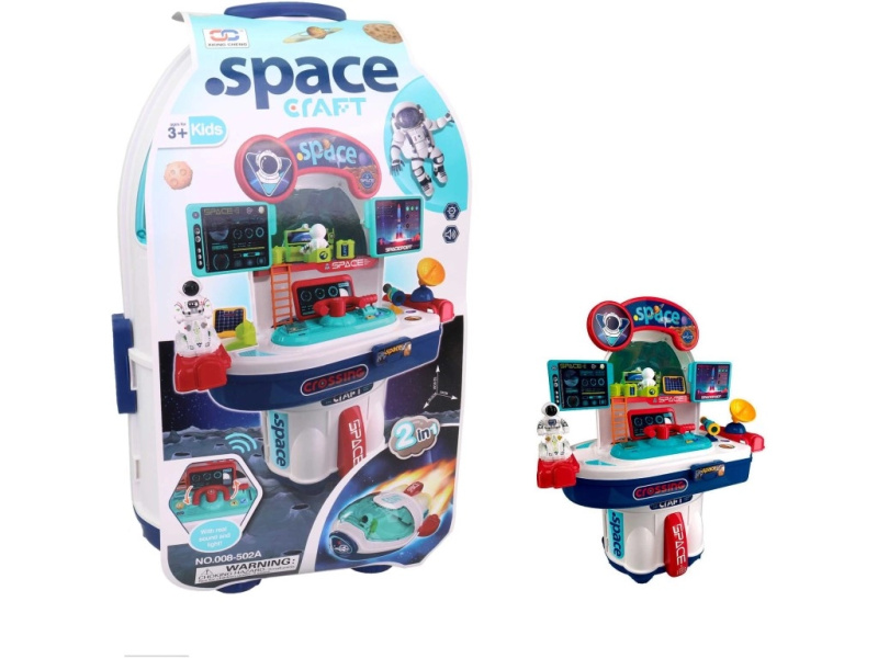 MaDe Vesmírná raketa se stolkem a příslušenstvím, na baterie