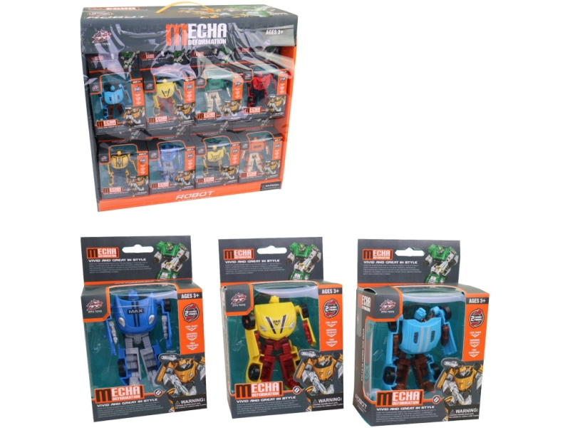 Transformující se robot v auto pro děti