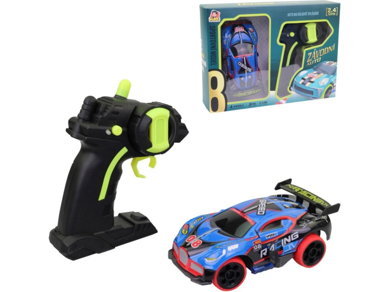 RC závodní auto 2,4 GHz 1:32 s LED, 13 cm