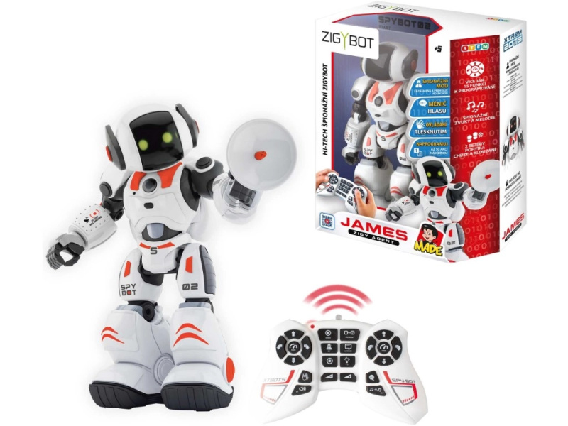 Špionážní robot Zigybot James