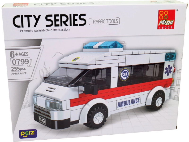 Malý mechanik – stavebnice ambulance 255 dílků
