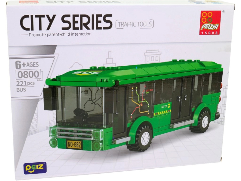 Malý mechanik – autobus stavebnice (221 dílků)