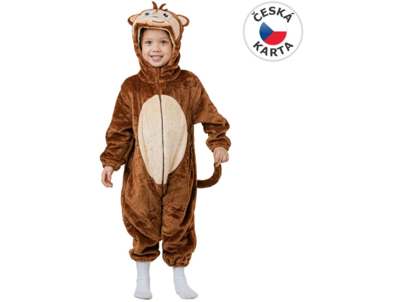 Karnevalové šaty Opička pro děti 80-92 cm