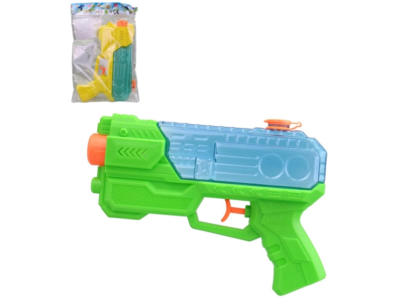 Vodní pistole 21 cm s nádržkou 180 ml, 3 barvy