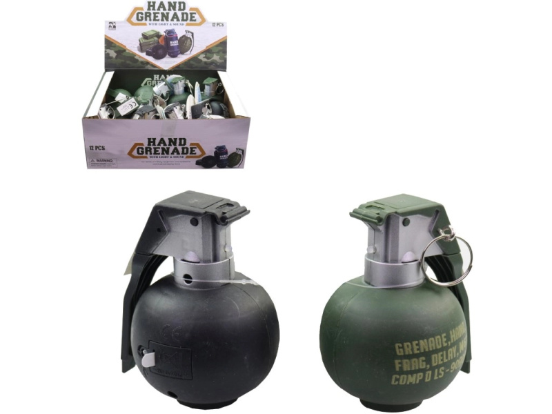 Ruční granát s efekty a světlem pro děti