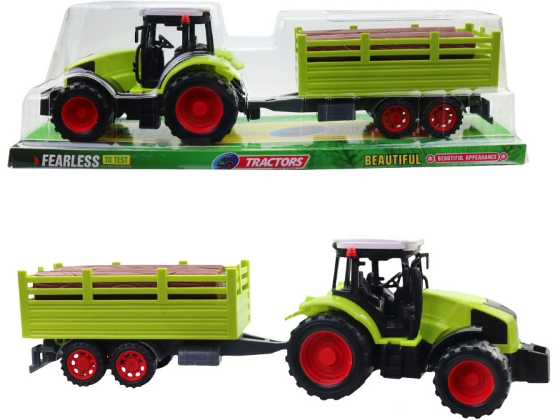 Traktor s přívěsem na setrvačník pro děti