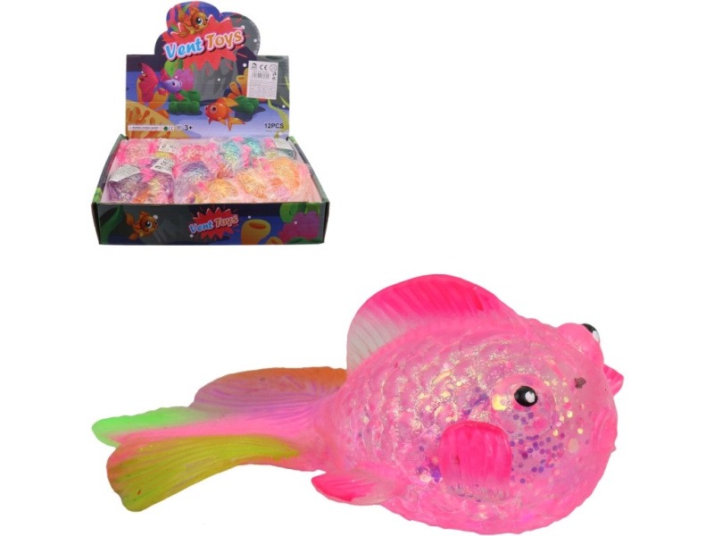 Hračka Ryba 12 ks v Display Boxu 12 cm