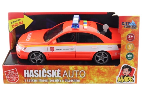 Hasičské auto s českým hlasem 24 cm