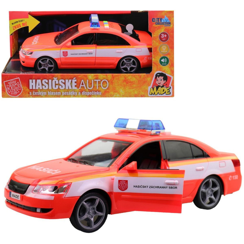 Hasičské auto s českým hlasem 24 cm