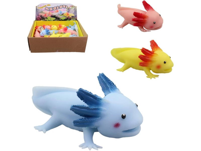 Gumový axolotl 12 cm
