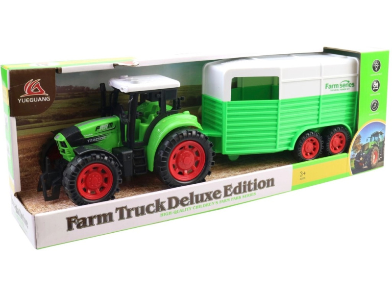 Traktor s přívěsem 40 × 10 × 14 cm