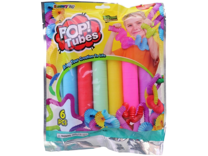 interaktivní pop tubes – sada natahovacích senzorických trubiček