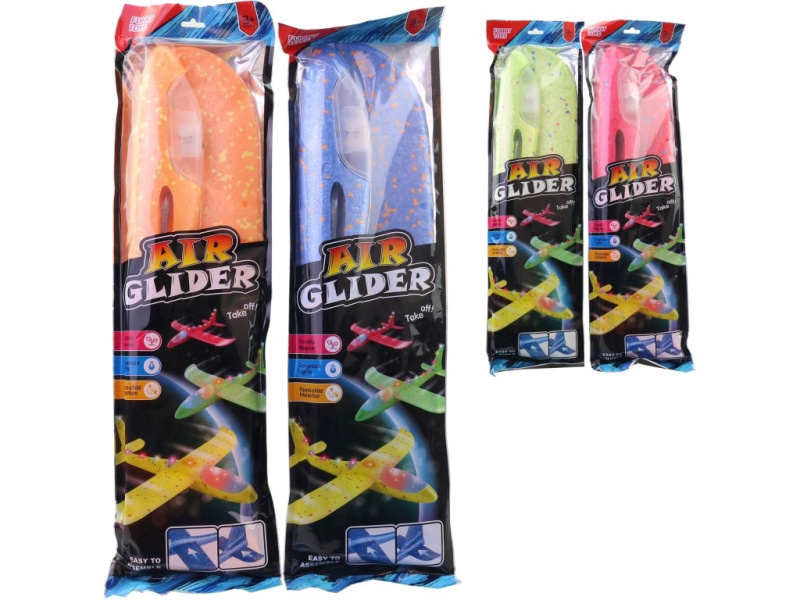 pěnové házecí letadlo air glider – lehký kluzák pro venkovní zábavu