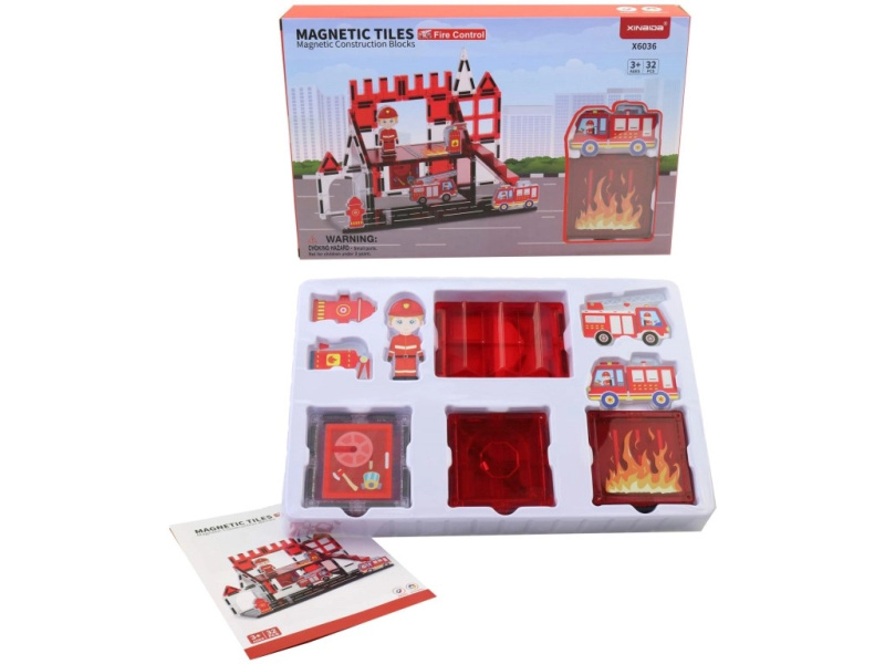 Magnetická stavebnice pro děti v praktickém boxu