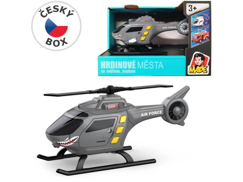 Vrtulník 1:32 s bateriemi pro děti