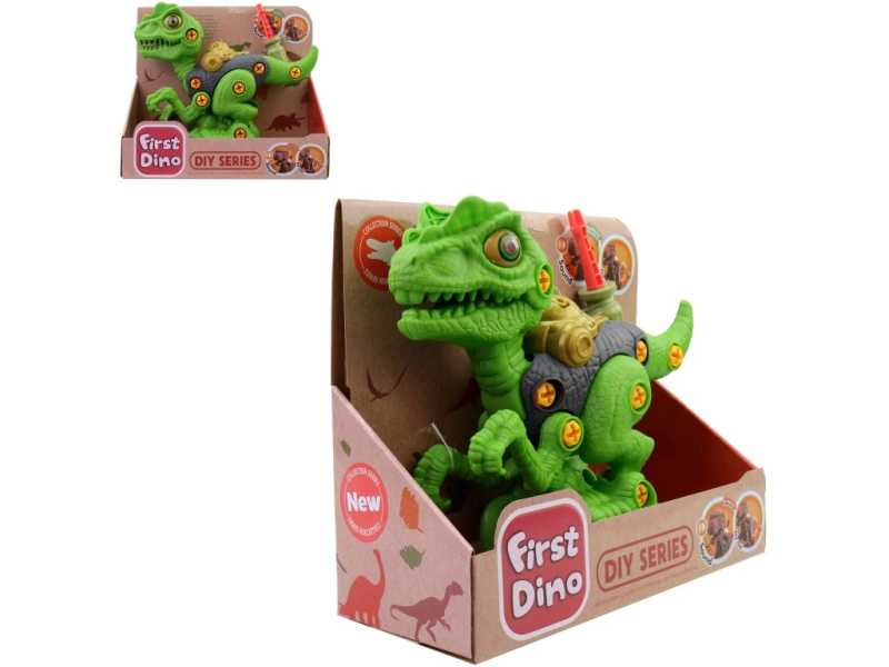 Dinosaurus k sestavení s bateriemi