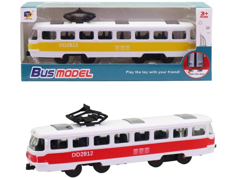 Tramvaj šalina 17 cm – realistický model pro děti