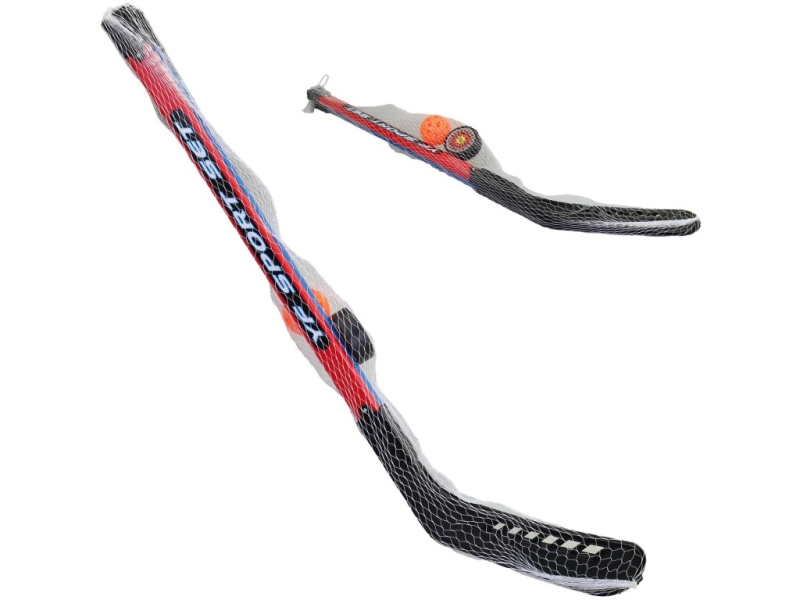 Hokejová sada pro děti s pukem a míčkem 90 cm