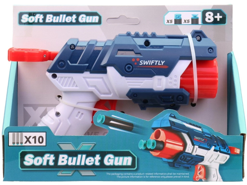 Plastová pistole se střelkami 22 cm