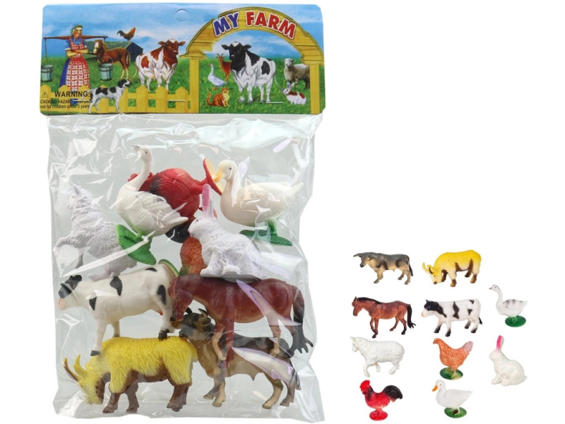 Zvířátka v sáčku 7–10 cm – sada plastových figurek pro děti