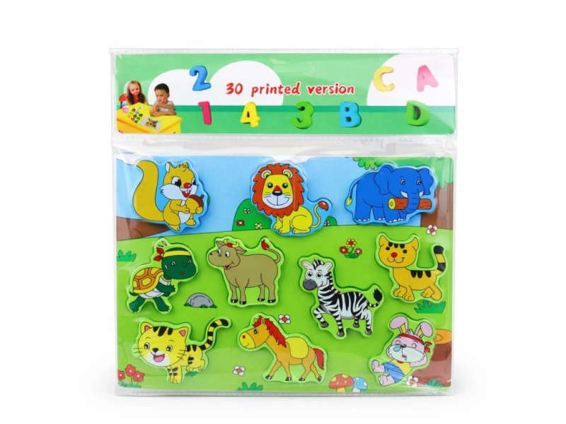 Dřevěné puzzle zvířátka 30 × 21 cm