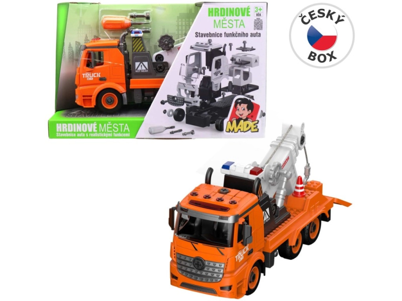 Autojeřáb se světlem a zvukem 30 cm - 1 kus