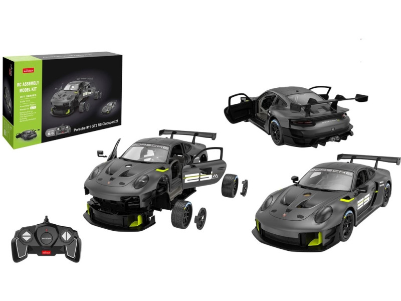 Stavebnice auta na dálkové ovládání Porsche 911 GT2, 26 cm
