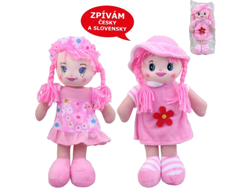 Textilní panenka MaDe s českou písničkou 25 cm