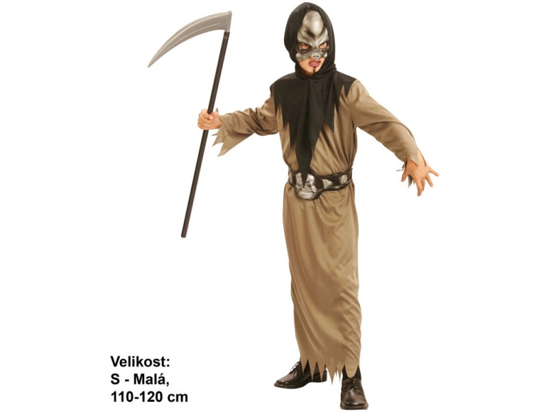 Karnevalový kostým Smrtka pro děti 110 - 120 cm