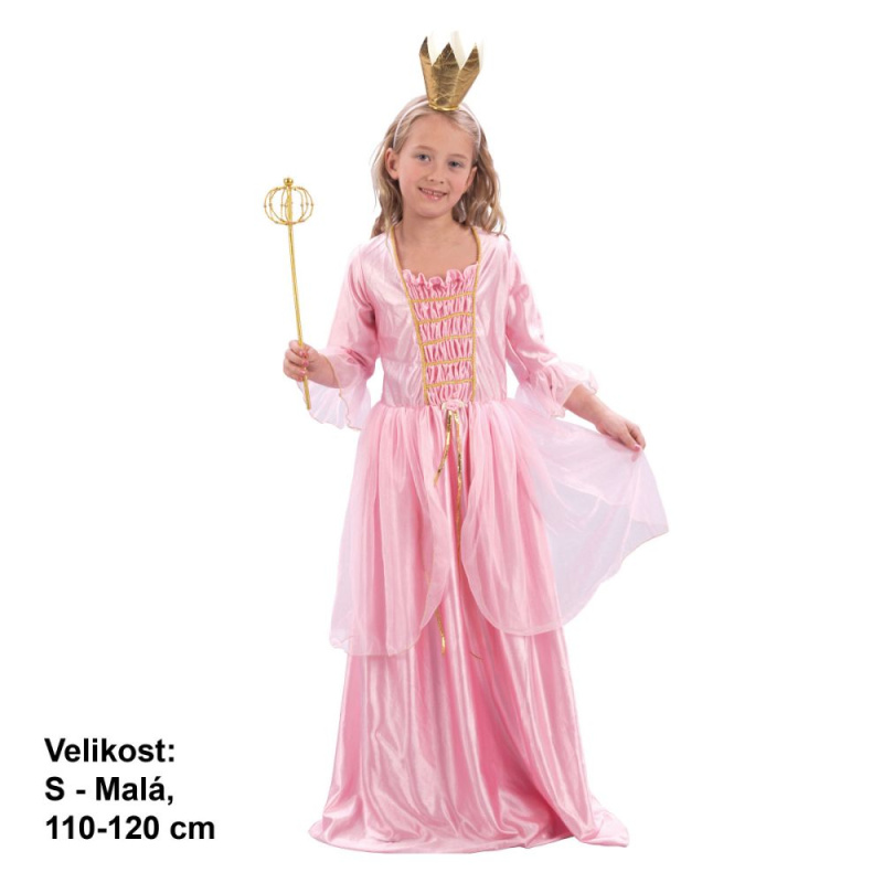 Made Dětský kostým Princezna růžová vel. S