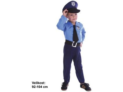 Made Dětský karnevalový kostým Policista 92-104 cm