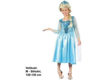 Made Dětský karnevalový kostým Ledová princezna 120-130 cm