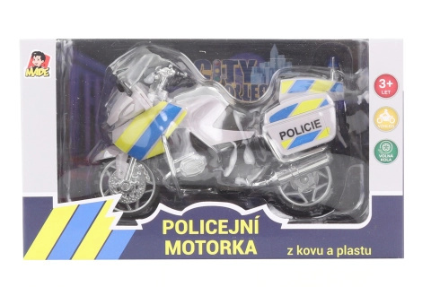 Motorka policejní kovová CZ 18 cm