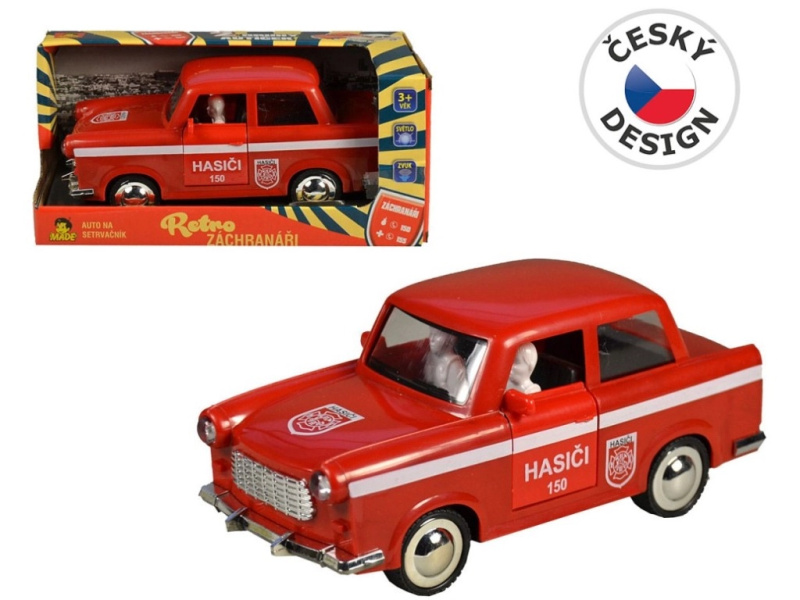 Retro hasičské auto na setrvačník