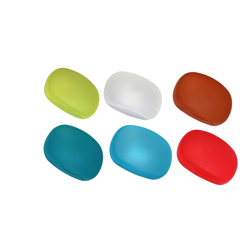 Krabička na mýdlo plastové, různé barvy, 1 ks, 12 x 8,2 x 4 cm