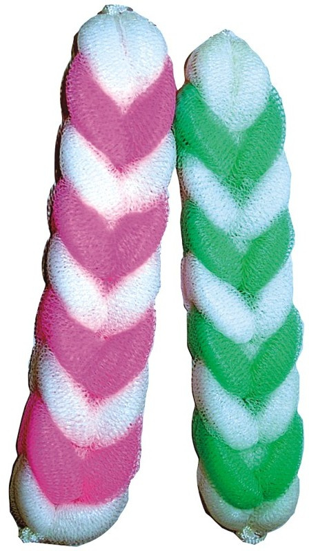 Žínka masážní cop, různé barvy, 1 ks, 30 x 6 cm