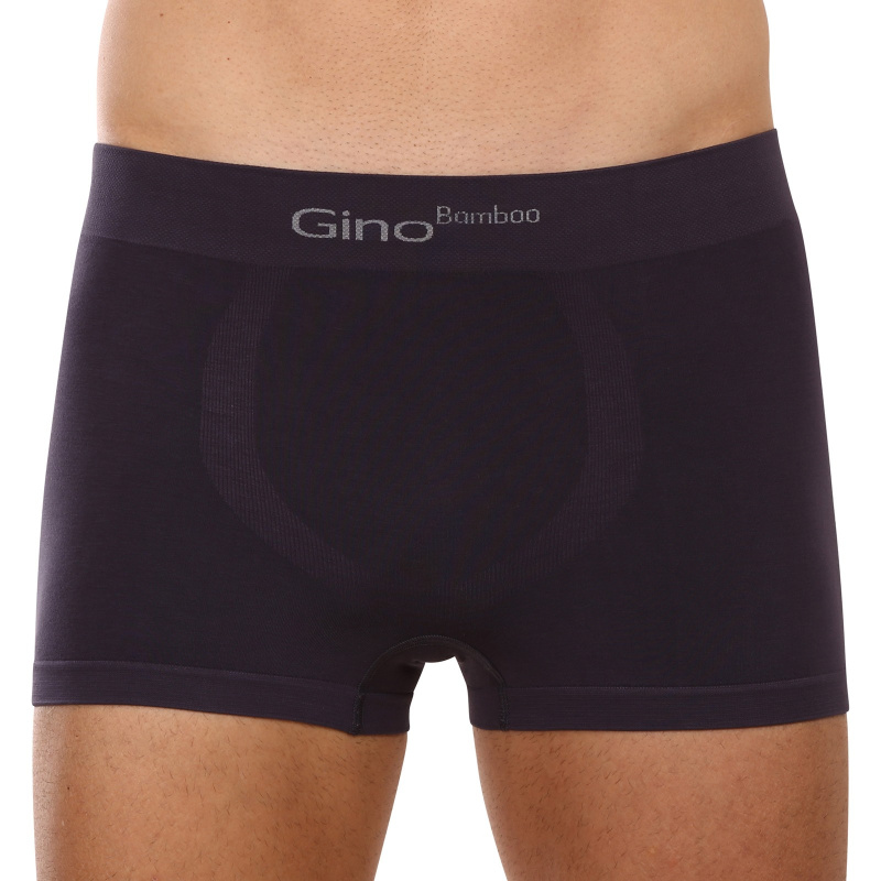 Pánské boxerky Gino bezešvé bambusové šedé (53004) M, trenky / trenýrky